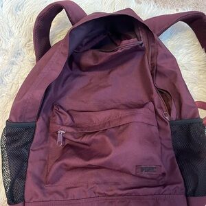 PINK maroon school backpack